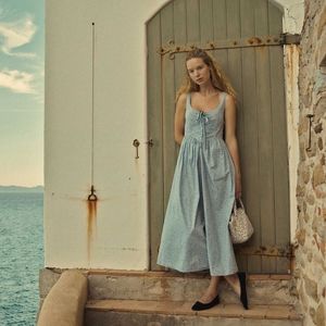 Doen Mae Dress Microfloral Blue